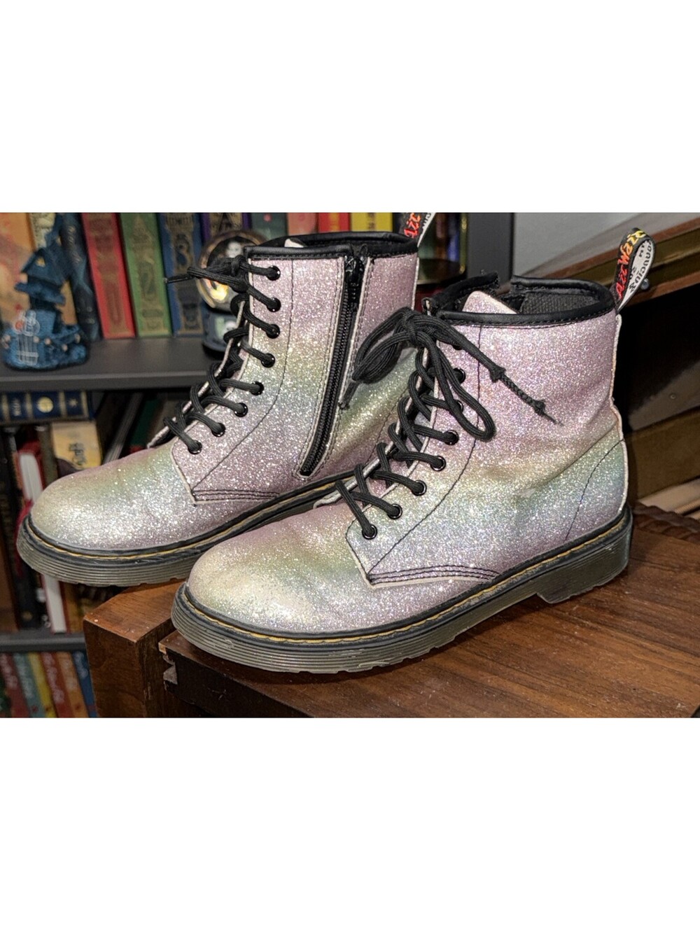 Dr Martens Airwair Pascal boots glitter  Size 4 M US